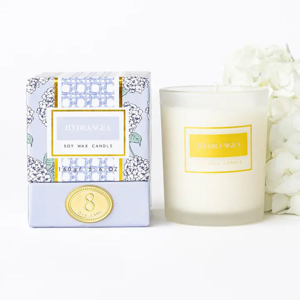 Hydrangea 5.6oz Soy Wax Candle