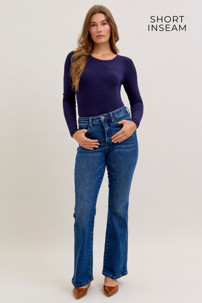 Judy Blue HW Tummy Control Bootcut | Short Inseam