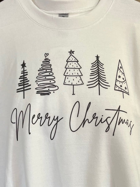 Merry Christmas Trees Sweatshirt