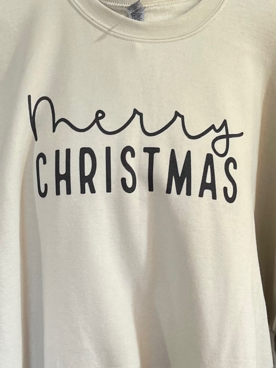 Merry Christmas Sweatshirt | Sand