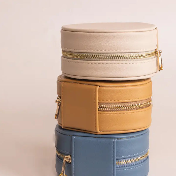 Simply Southern PU Leather Jewelry Box | Cream, CHAI & AZUR