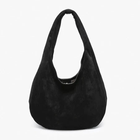 Katherine Slouchy Round Hobo| Black