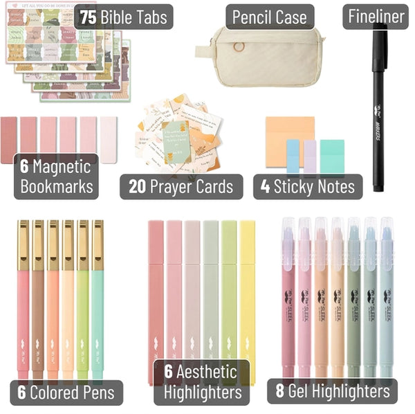 Bible Journaling Kit with 20 Prayer Cards