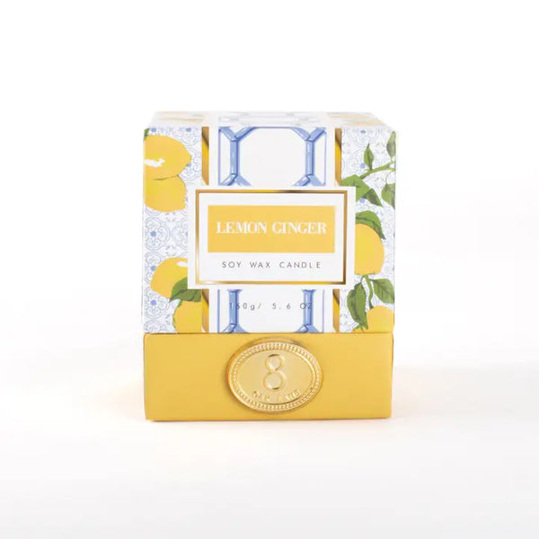 Lemon Ginger 5.6oz Soy Wax Candle