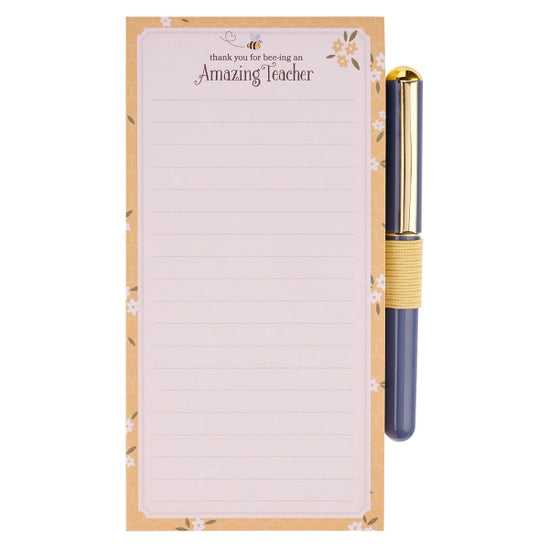 Amazing Teacher Magnetic Shopping List with Pen