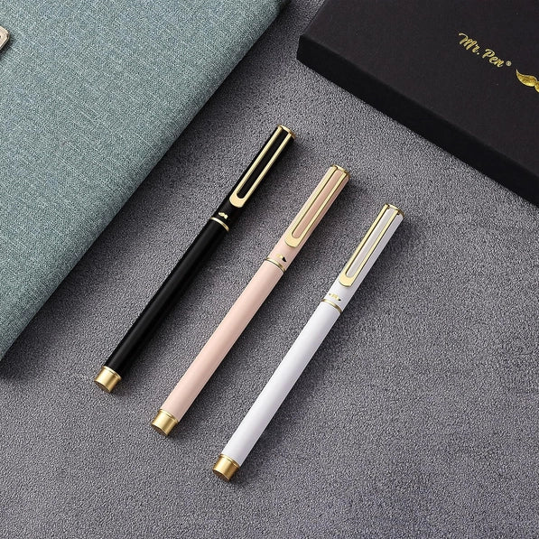 Luxury Metal Pens Set | Black Ink
