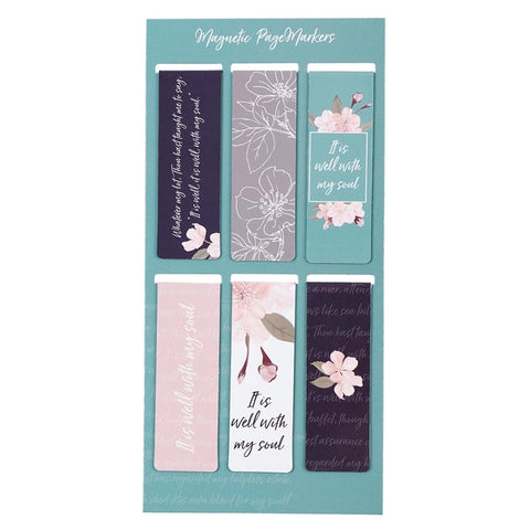 Magnetic Bookmark Set It Is Well