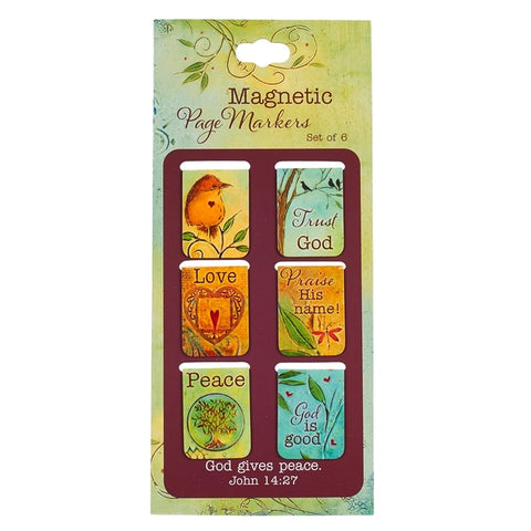 Magnetic Bookmark Set Mini Peaceful Thoughts