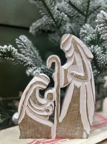 Whitewashed Nativity | 7x5in