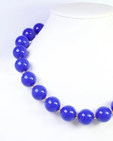 Megan Beaded Necklace | Blue