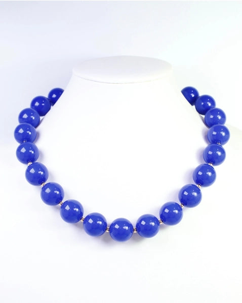 Megan Beaded Necklace | Blue