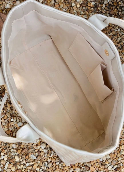 Melissa Tote Pearl Quilted