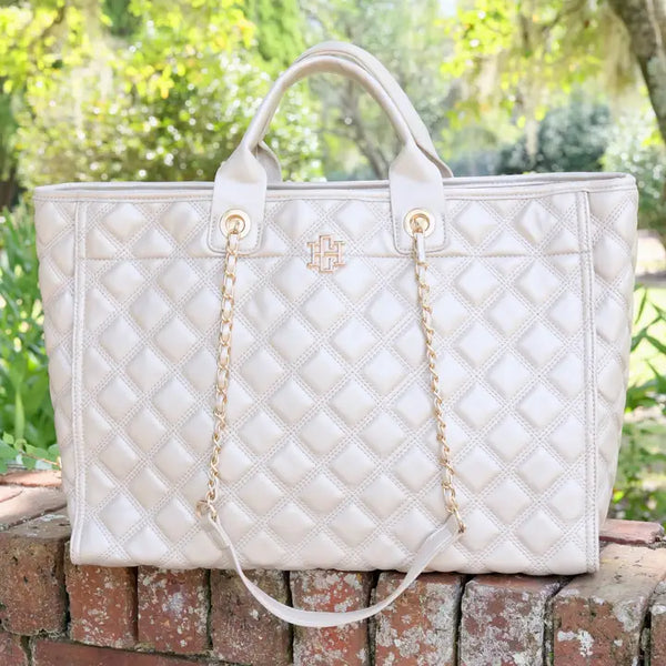 Melissa Tote Pearl Quilted