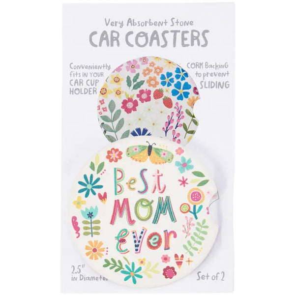 Mom Car Coasters| Set Of 2