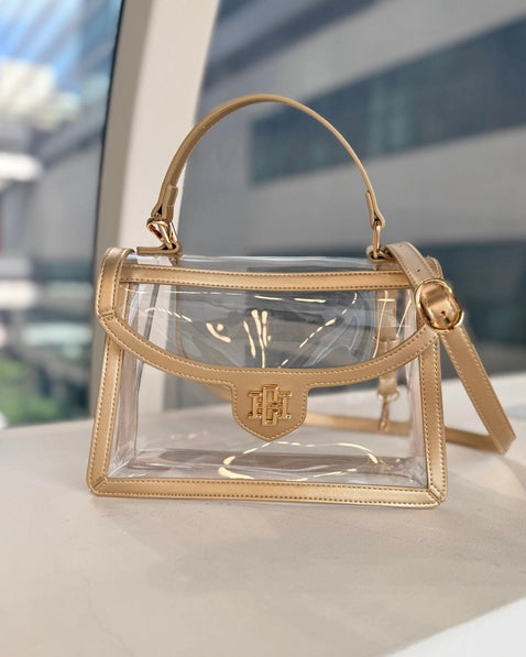 Morgan Clear Bag | Gold
