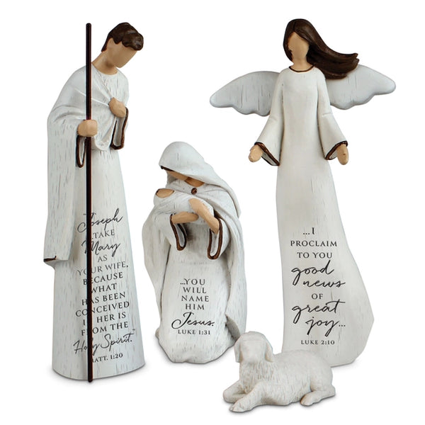 Nativity Savior Is Born Holy Family 4Pc