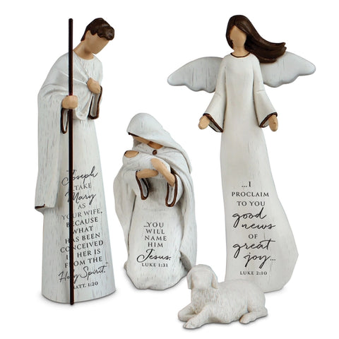 Nativity Savior Is Born Holy Family 4Pc