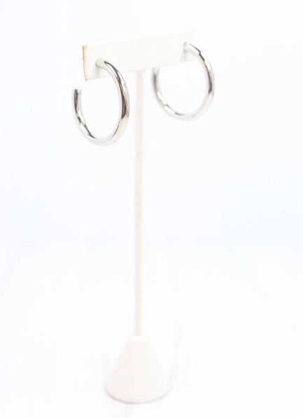 Nataliuh Hoop Earring Shiny Silver | Shiny Silver