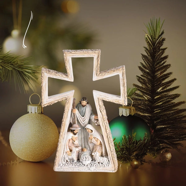 Nativity Holy Family in Cross