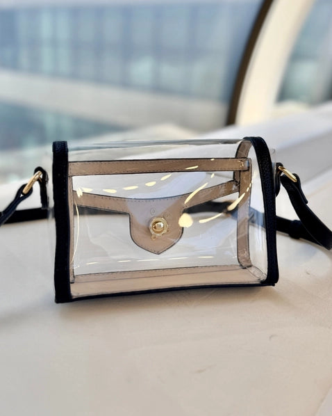 Anna Clear Bag | Navy