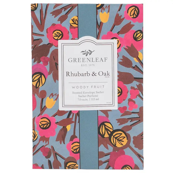 Rhubarb & Oak Large Sachet | Fall Scent