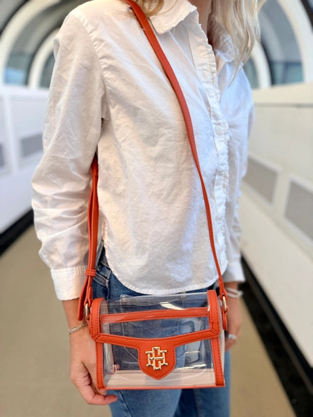 Anna Clear Bag | Orange