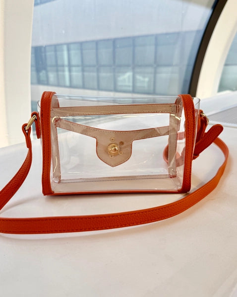 Anna Clear Bag | Orange