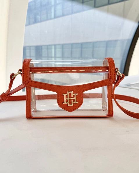 Anna Clear Bag | Orange