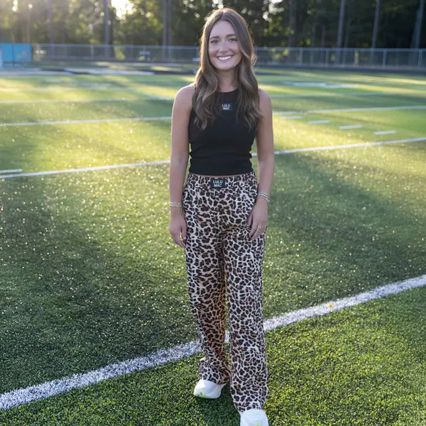 Lulu Mac Palp- Leopard Pant | Brown