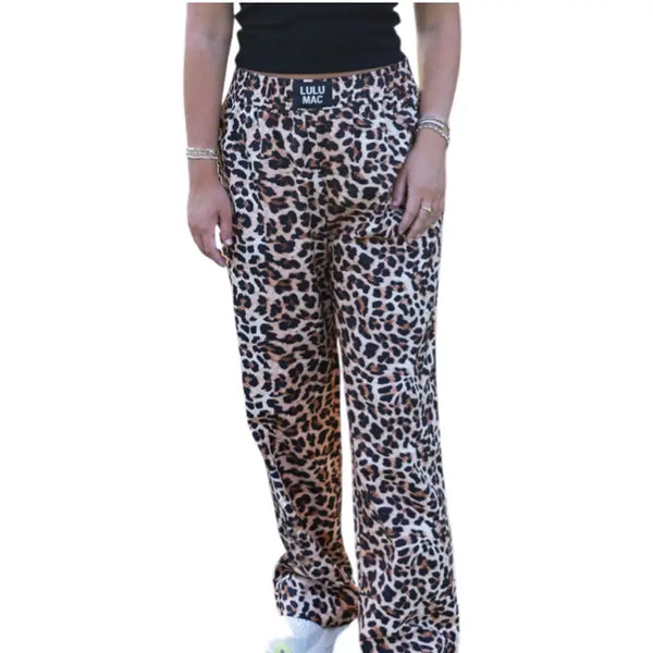 Lulu Mac Palp- Leopard Pant | Brown