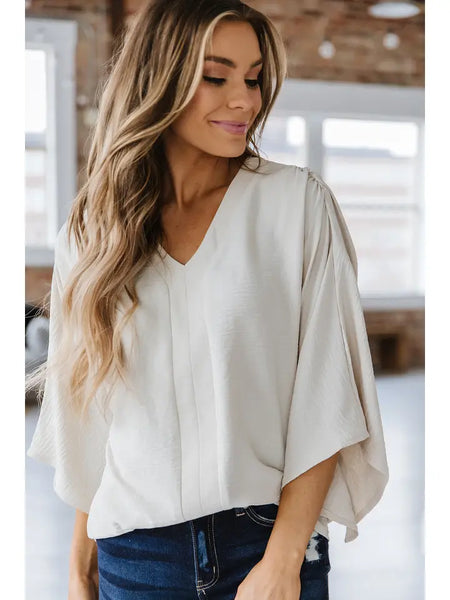 Cara Flutter Sleeve Blouse