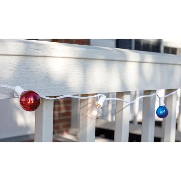 Patriotic Patio Lights 9ft Long