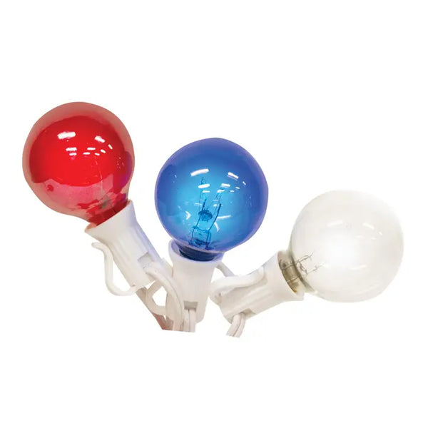 Patriotic Patio Lights 9ft Long