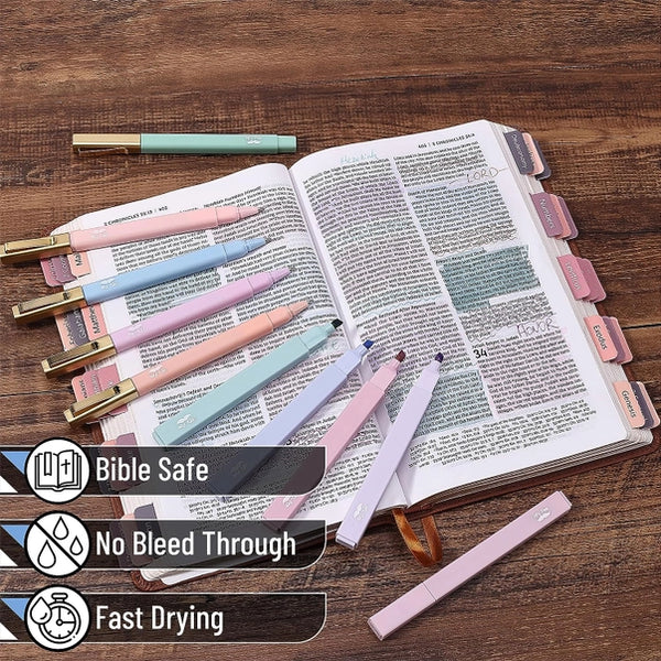 Aesthetic No Bleed Highlighters & Pens
