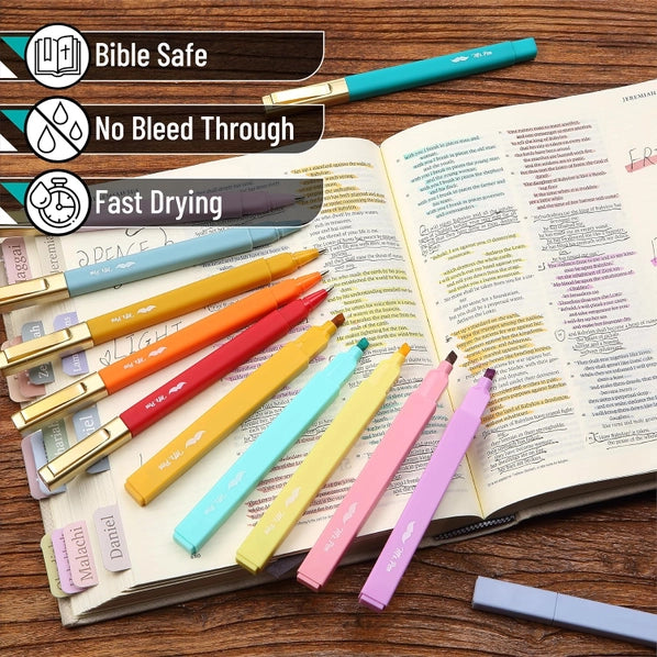 Bible Safe Highlighters & Gel Pens Set