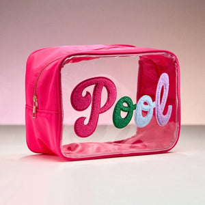 Pool Message Transparent Pouch Bag / Organizer