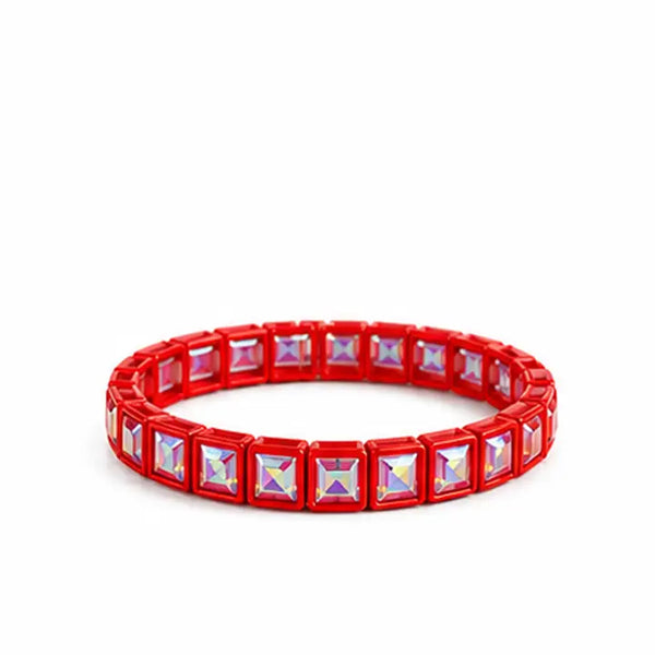 Rhinestone Bracelet | Red