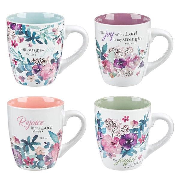 Mug Set 4pc Rejoice & Joy