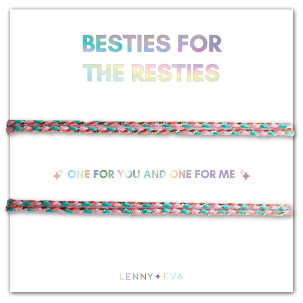 Set of 2 Friendship Bracelets | Besties For the Resties