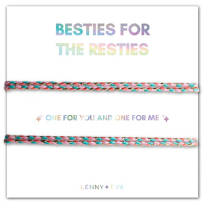 Set of 2 Friendship Bracelets | Besties For the Resties