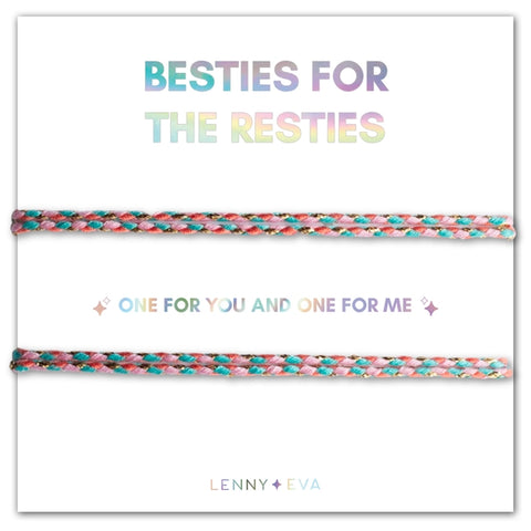 Set of 2 Friendship Bracelets | Besties For the Resties