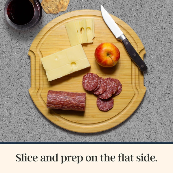 Flip, Serve & Store® Round Charcuterie Board w/ Locking Lid