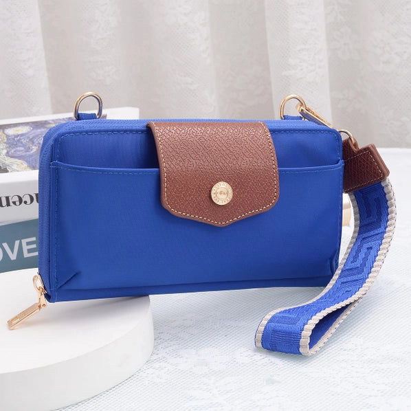 Mila Smartphone Wallet Crossbody with Boho Wristlet | Royal Blue