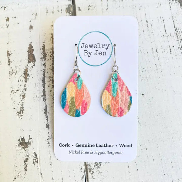 Small Teardrop Earrings | 7 Different Patterns