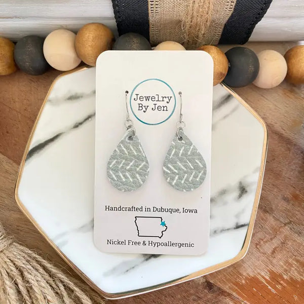 Small Teardrop Earrings | 7 Different Patterns