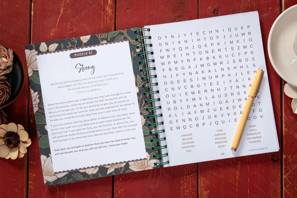 100 Days of Strength For Women (Word Search Devotional)