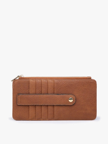 Saige Slim Card Holder Wallet| Brown