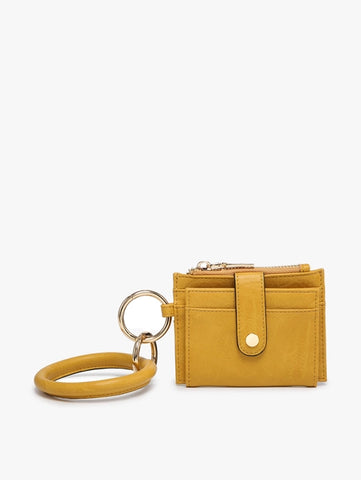 Sammie Mini Snap Wallet w/ Ring | Mustard