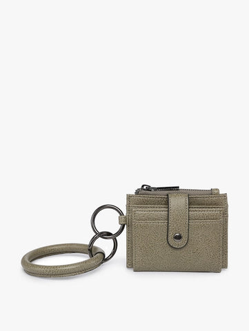 Sammie Mini Snap Wallet w/ Ring | Olive