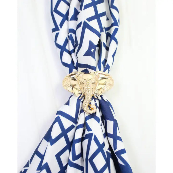 Sally Scarf Slide Elephant Gold